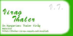 virag thaler business card