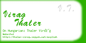 virag thaler business card
